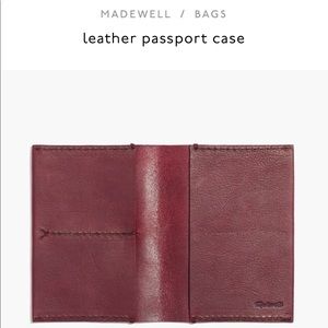 Madewell Leather Burgundy Bi-fold Wallet